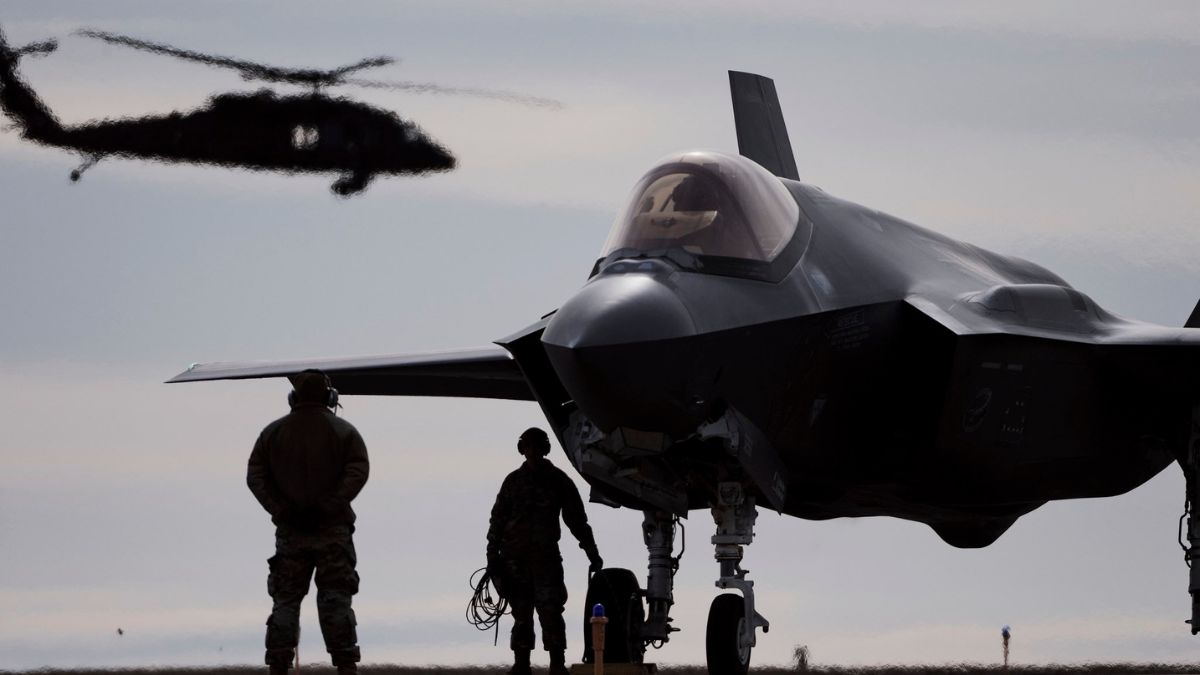 The F-35A Lightning ll fighter jets of the US military | X 