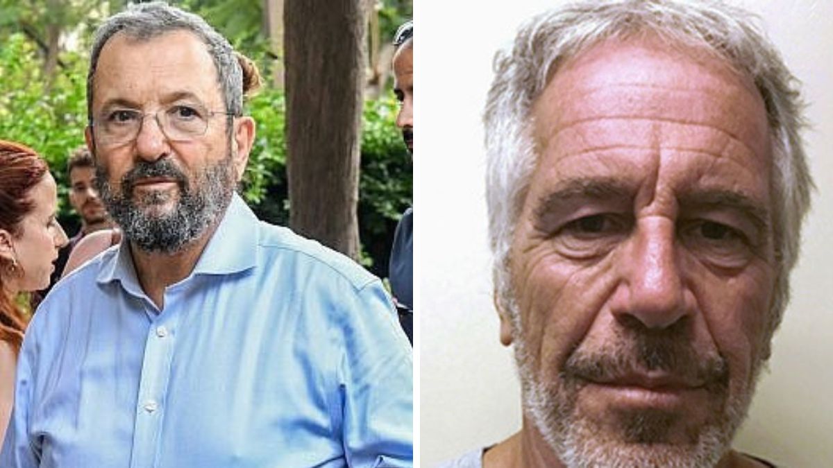 Former Israeli Prime Minister Ehud Barack (Right) Convicted paedofile and disgraced financier Jeffrey Epstein | X 