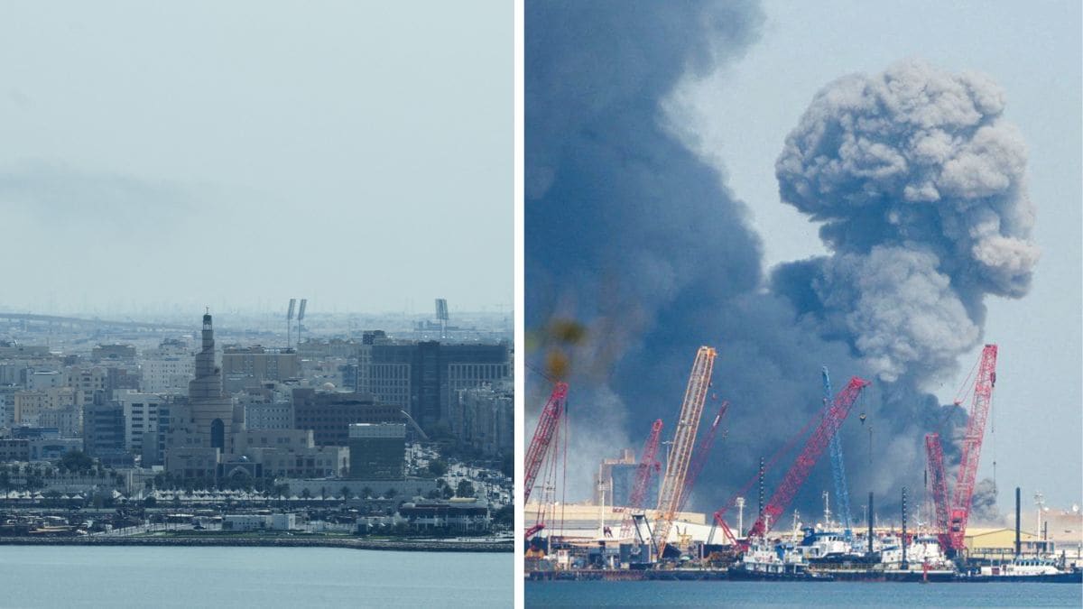 qatar-doha-bahrain-explosions-iran-strikes-feb - 1