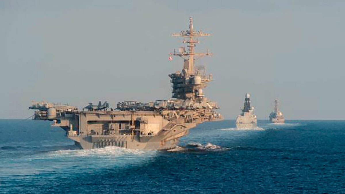 Aircraft carrier USS Abraham Lincoln  AP