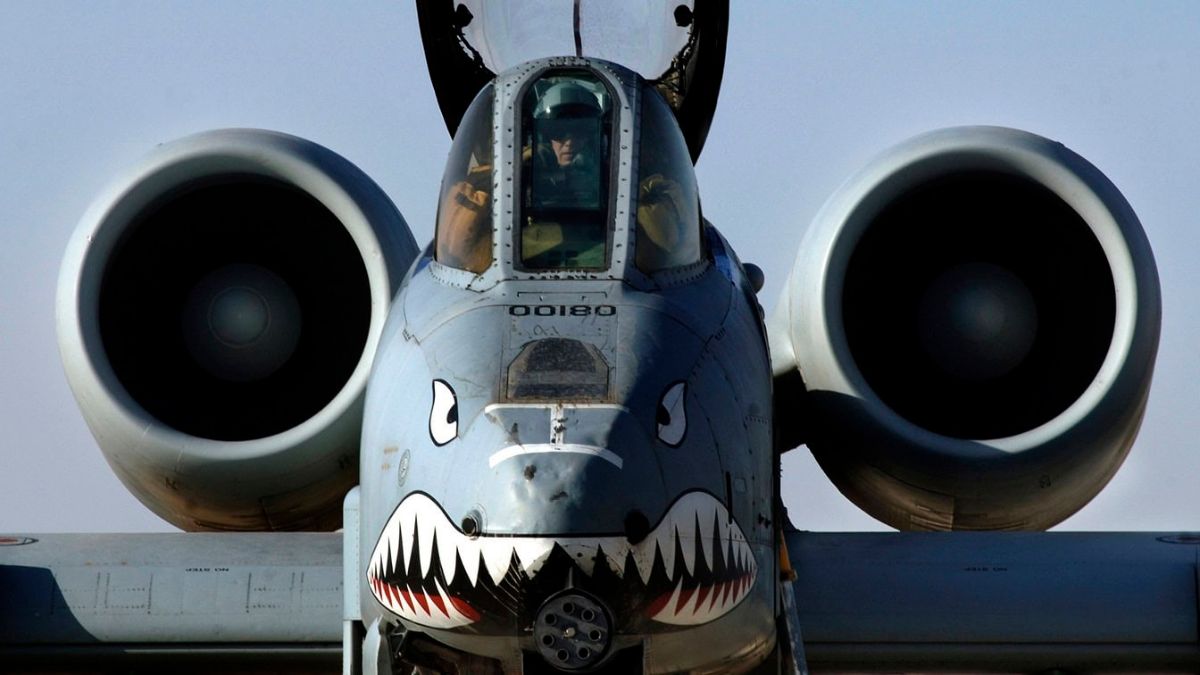 an A-10 Warthog attack jet | X 
