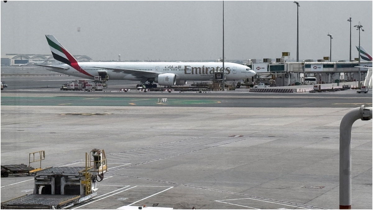An Emirates airplane at Dubai International Airport | Reuters
