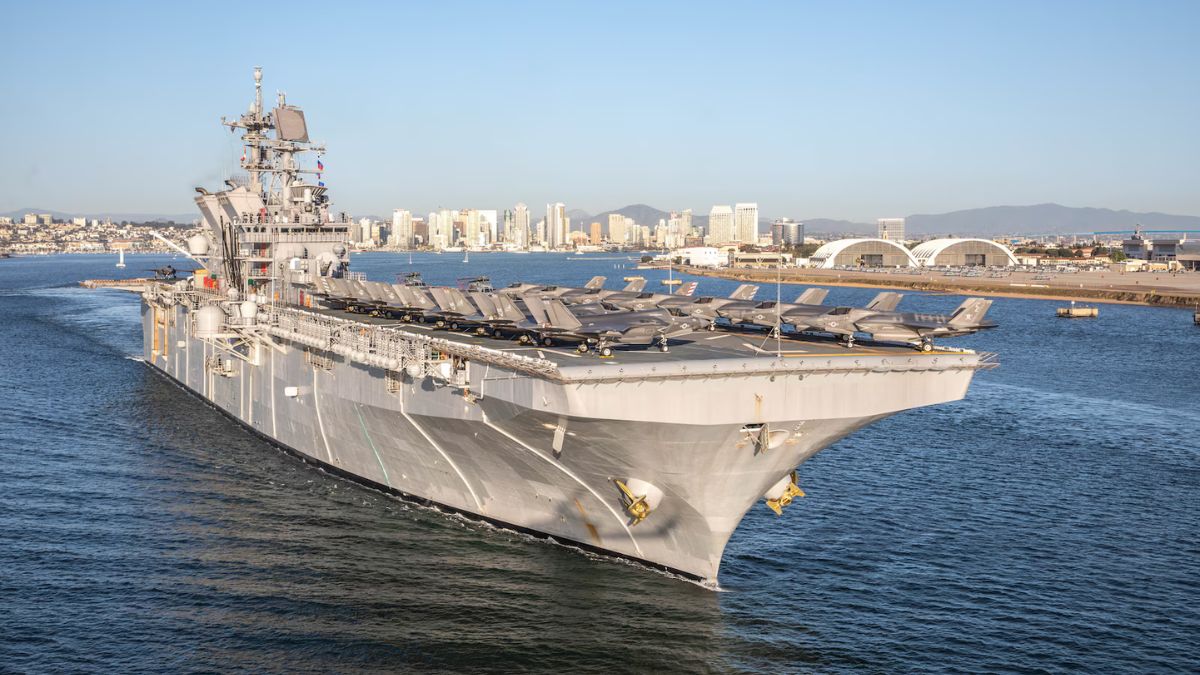 A representative image of the 'USS Tripoli' | US Pacific Fleet