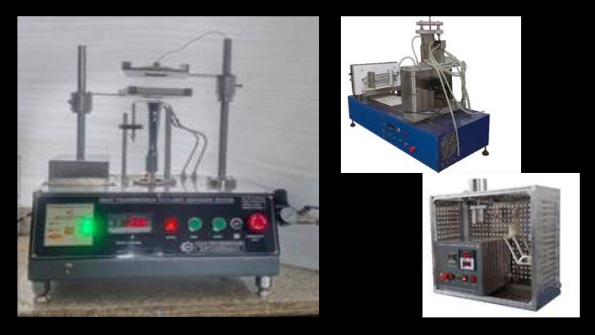 The new machines are Convective Heat Tester (left), Radiant Heat Tester (right top), and Conductive Heat Tester (right bottom) | PIB