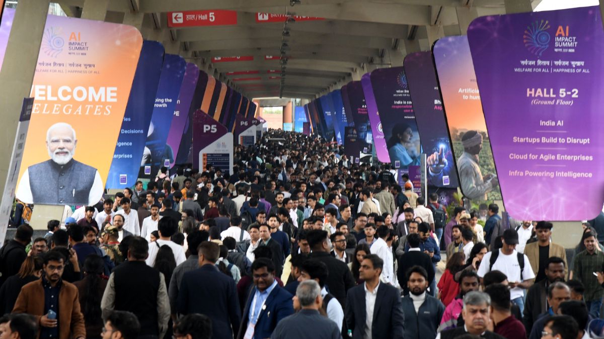 Representative image of visitors attending the India AI Impact Summit 2026 | Sanjay Ahlawat