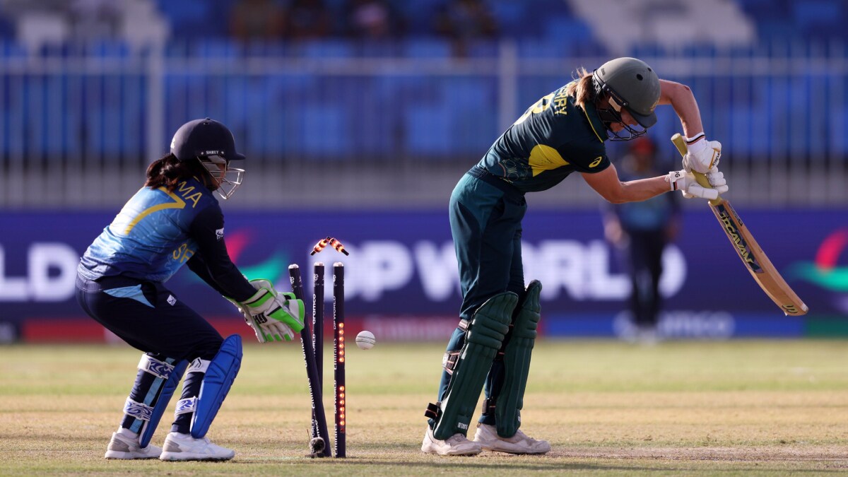 Sugandika Kumari of Sri Lanka castles Australia's Ellyse Perry | X