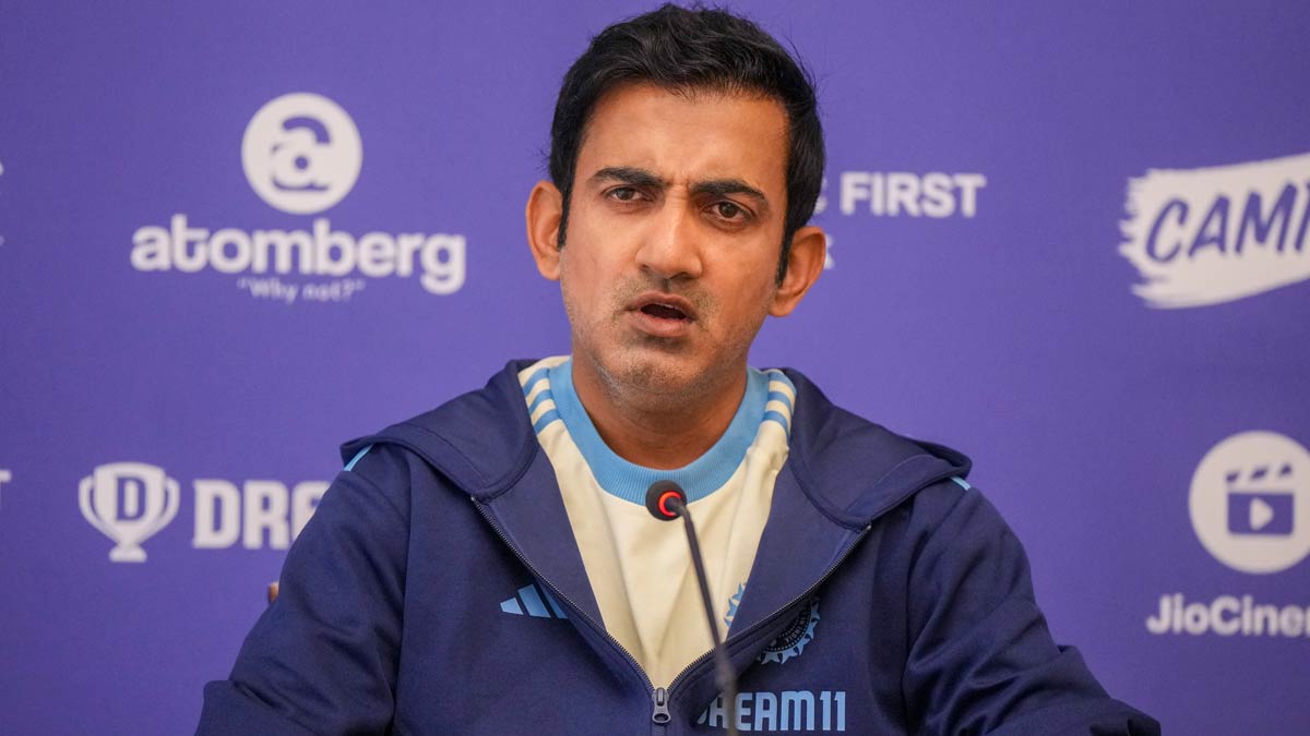India head coach Gautam Gambhir during a pre-departure press conference before leaving for Australia tour, in Mumbai | PTI
