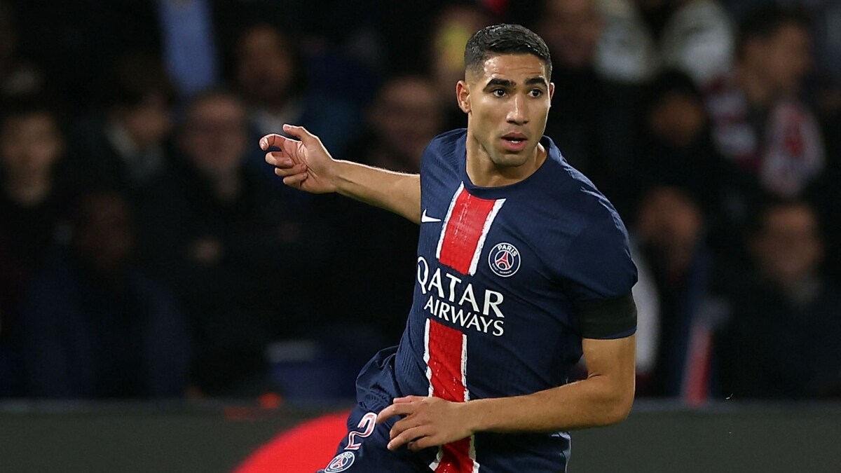 Paris Saint-Germain's Moroccan defender Achraf Hakimi | AFP