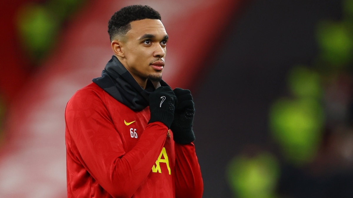 Liverpool's Trent Alexander-Arnold during a warm up session | Reuters