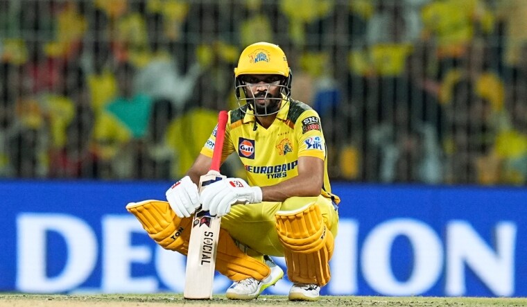 Chennai Super Kings captain Ruturaj Gaikwad during the IPL 2024 cricket match against Sunrisers Hyderabad | PTI