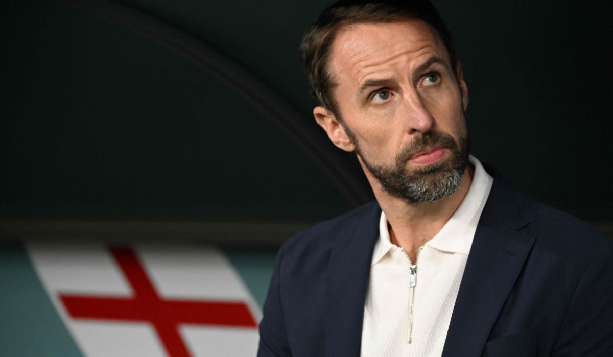 England's coach Gareth Southgate looks on ahead of during the Qatar 2022 World Cup Group B football match between Wales and England at the Ahmad Bin Ali Stadium in Al-Rayyan, west of Doha on November 29, 2022 | AFP