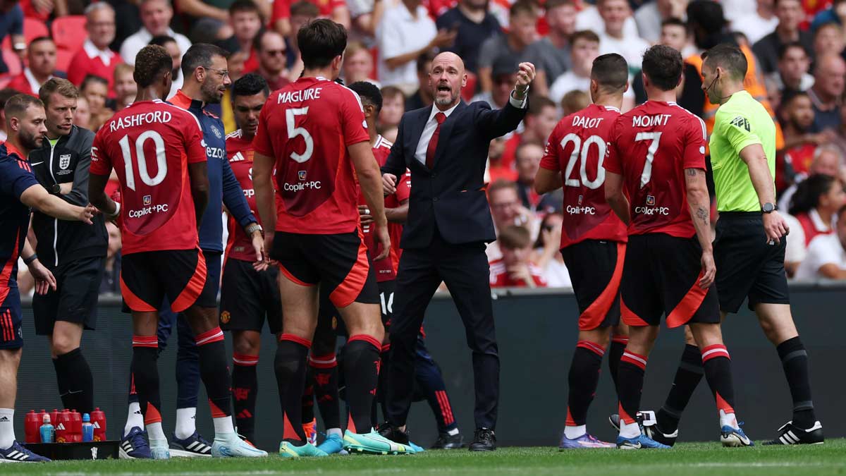 Erik ten Hag has earned this third season by delivering two trophies in two years. But, if he fails to stabilise the club this term, alternatives have to be considered | via X