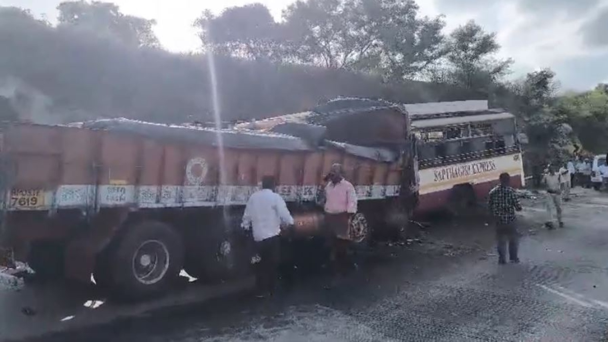 A Bengaluru-bound APSRTC bus they were travelling in collided with a truck in Andhra Pradesh