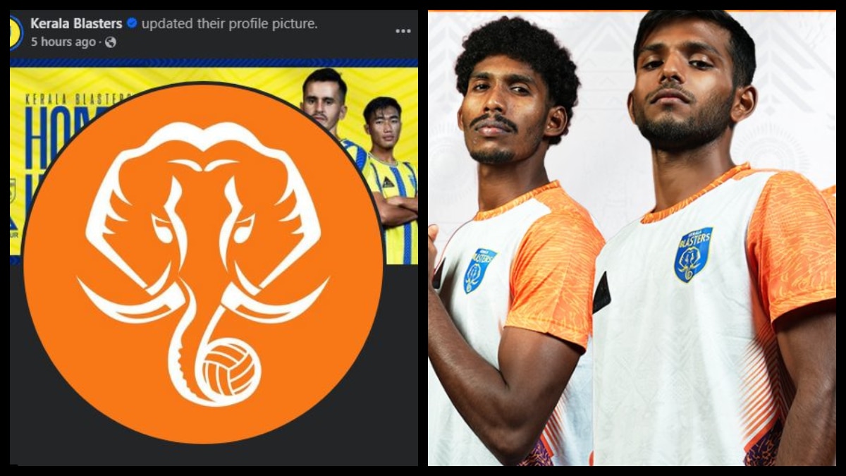 Kerala Blasters FC's third kit for the season is orange and white in colour | Facebook