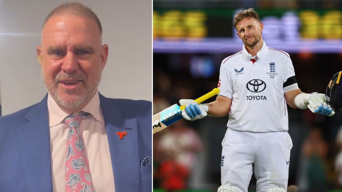 Matthew Hayden (left); Joe Root
