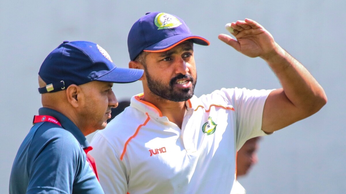 Vidarbha's Karun Nair at a practice session | PTI