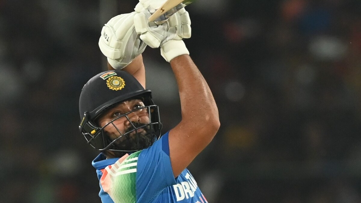 Indian captain Rohit Sharma in action against England | Salil Bera