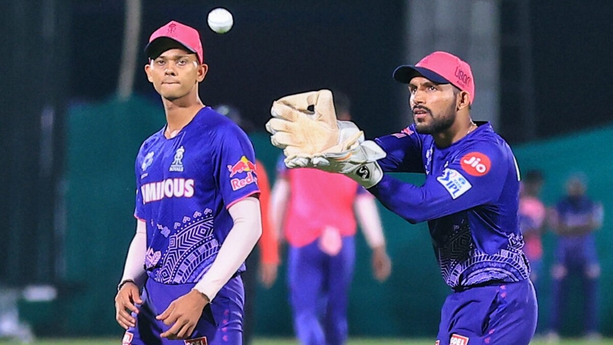 Rajasthan Royals players Yashasvi Jaiswal and Dhruv Jurel during a practice session | PTI