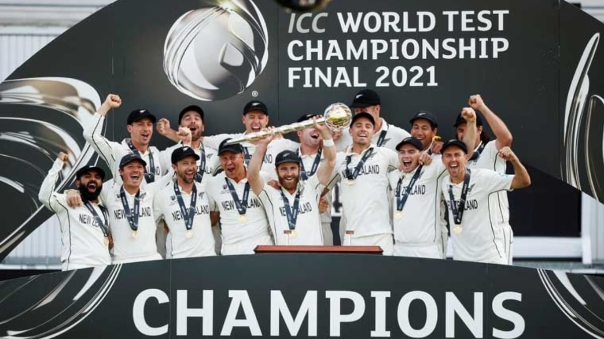 [FILE] Team New Zealand after winning the inaugural WTC