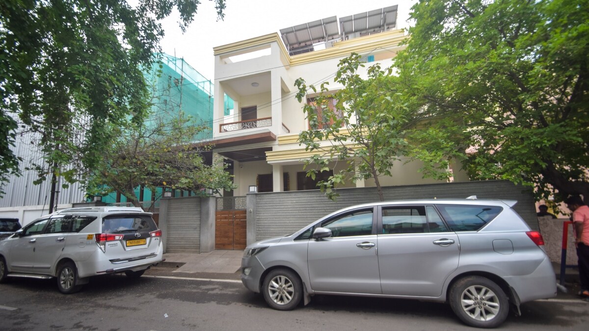 Residence of Tamil Nadu Minister KN Nehru as the Enforcement Directorate raided multiple premises as part of a probe | PTI
