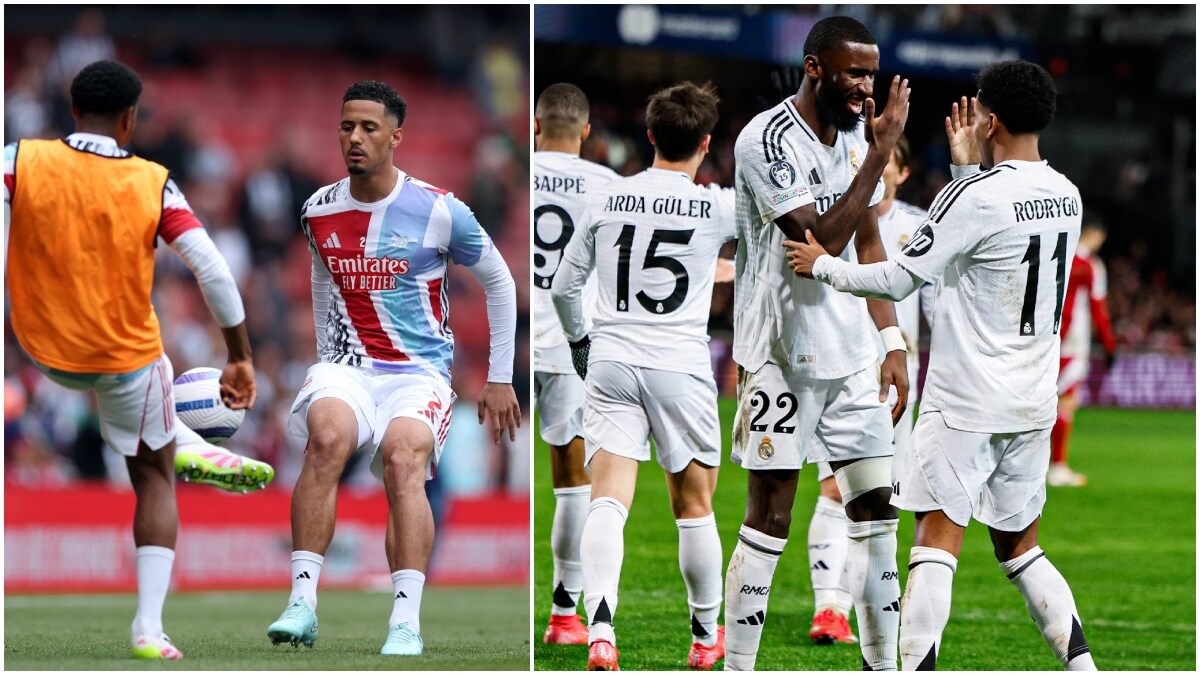 William Saliba (L)-Rodrygo swap deal has hit a road block | X
