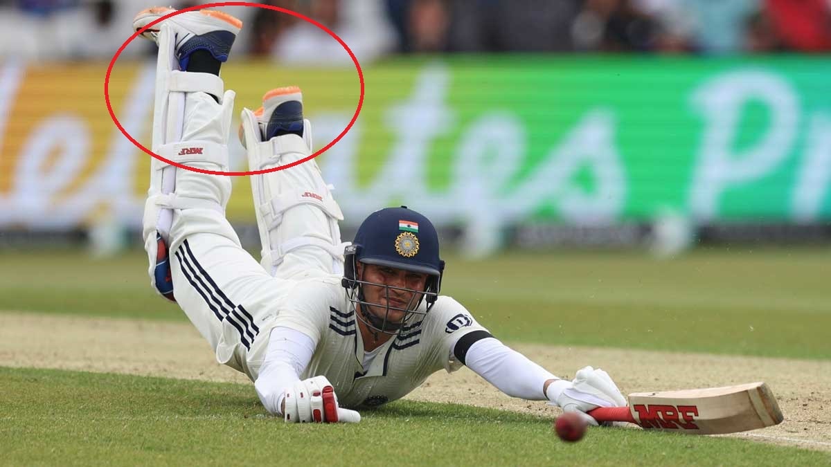 Indian captain Shubman Gill dives to make it successfully into the crease on day one of the first Test match against England at Headingley in Leeds | AP