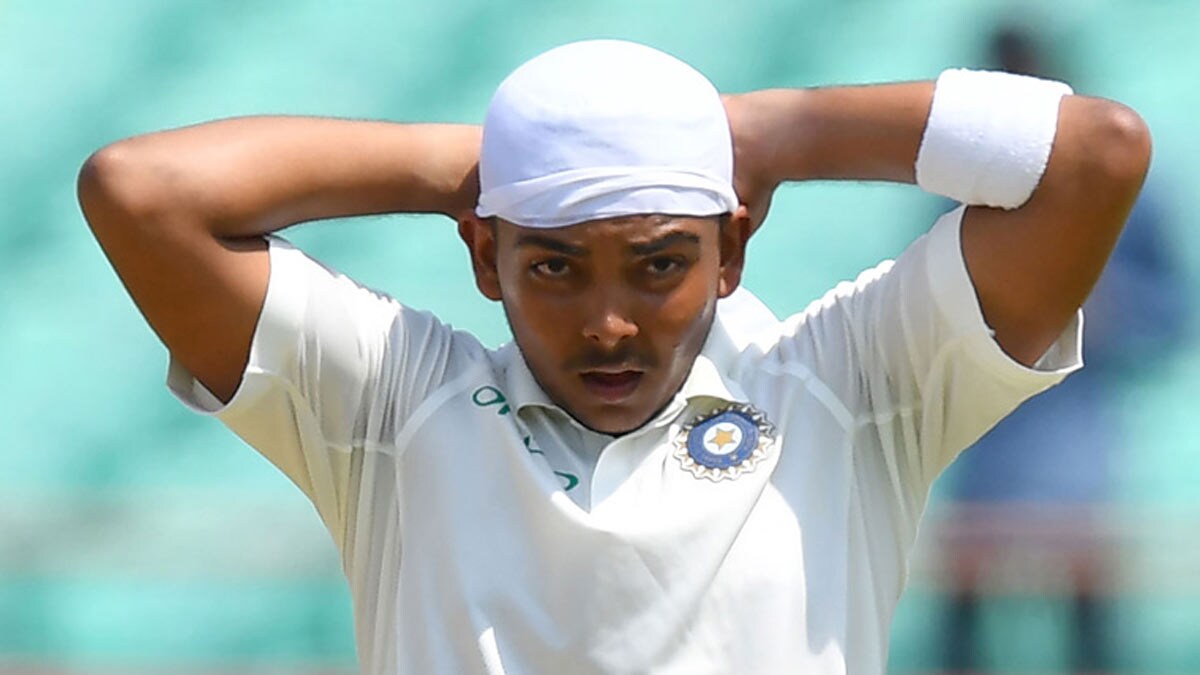 (File) Prithvi Shaw | AFP