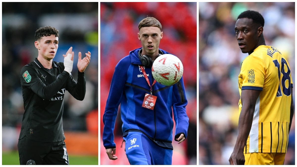 From left: Phil Foden, Cole Palmer and  Danny Welbeck | X, Agencies
