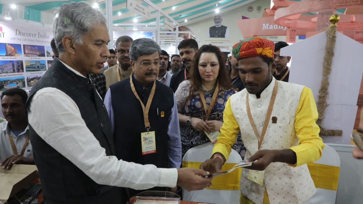 Anurag Jain, chief secretary, Madhya Pradesh government, inaugurated the B2B event and exhibition at Madhya Pradesh Travel Mart 2025 | via Madhya Pradesh Tourism/FB