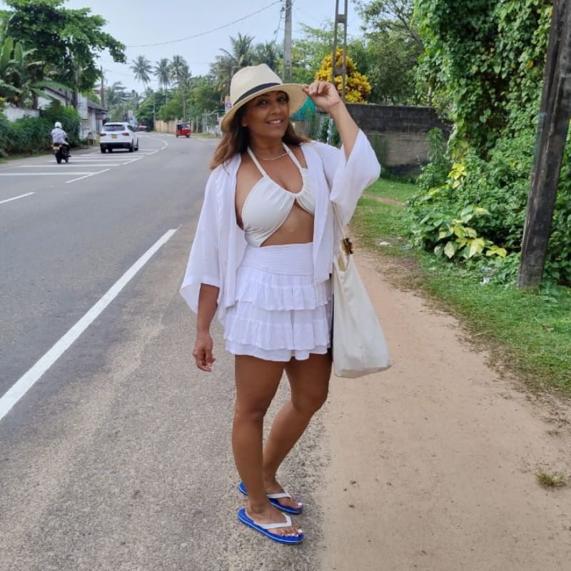 Actor Meghna Naidu in Sri Lanka