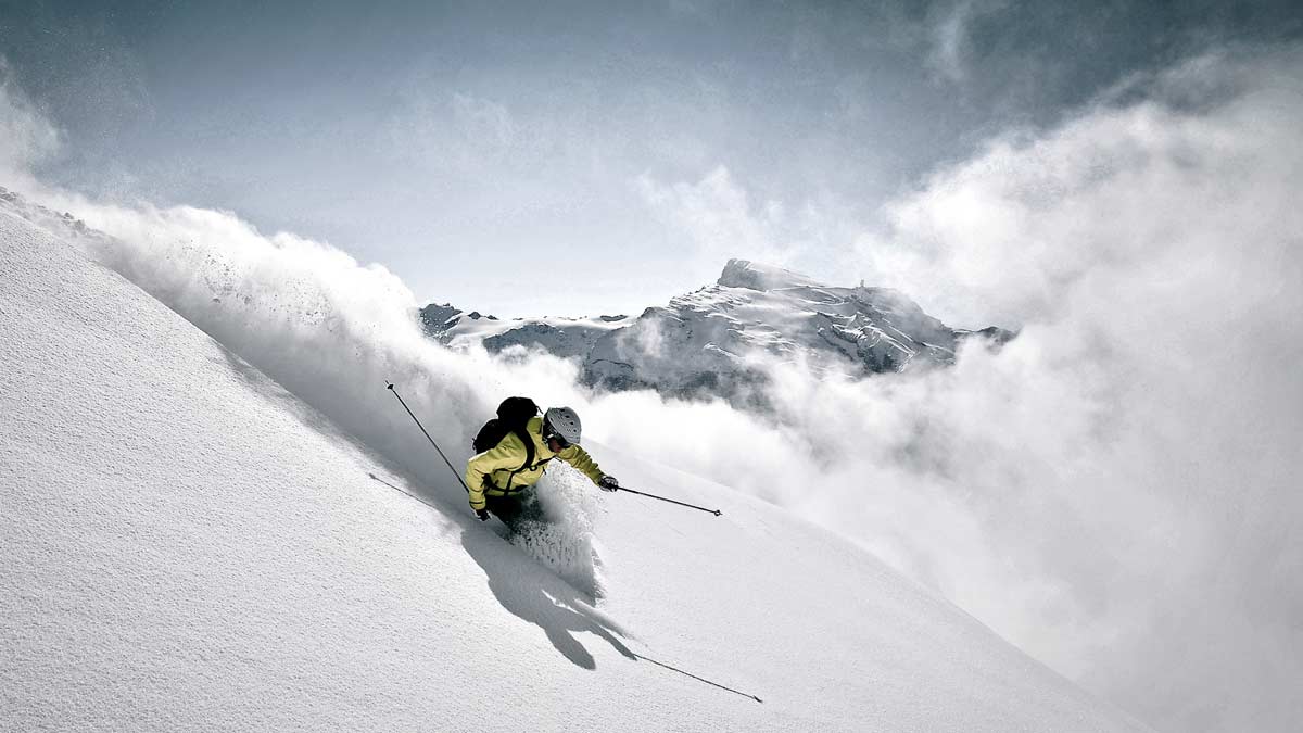 A skier on Mount Titlis | Teja Lele