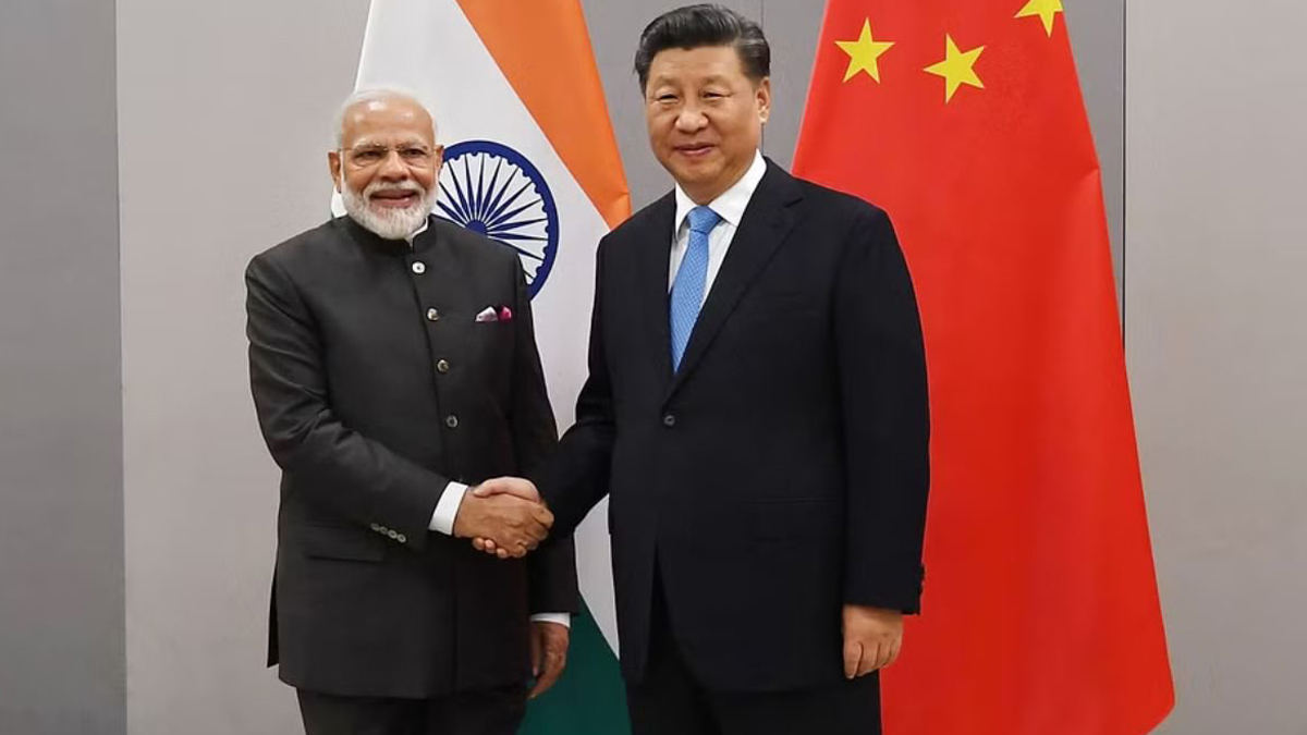 (File) Narendra Modi with Xi Jinping