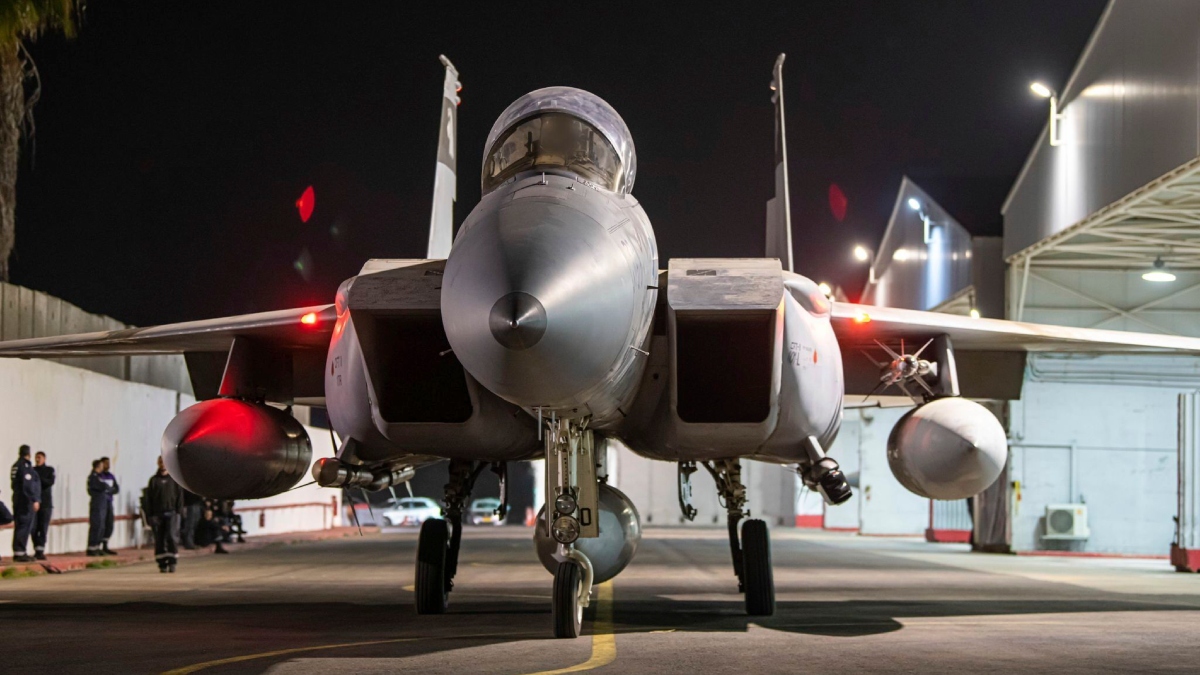 An armed Israeli Air Force plane awaiting takeoff | AP