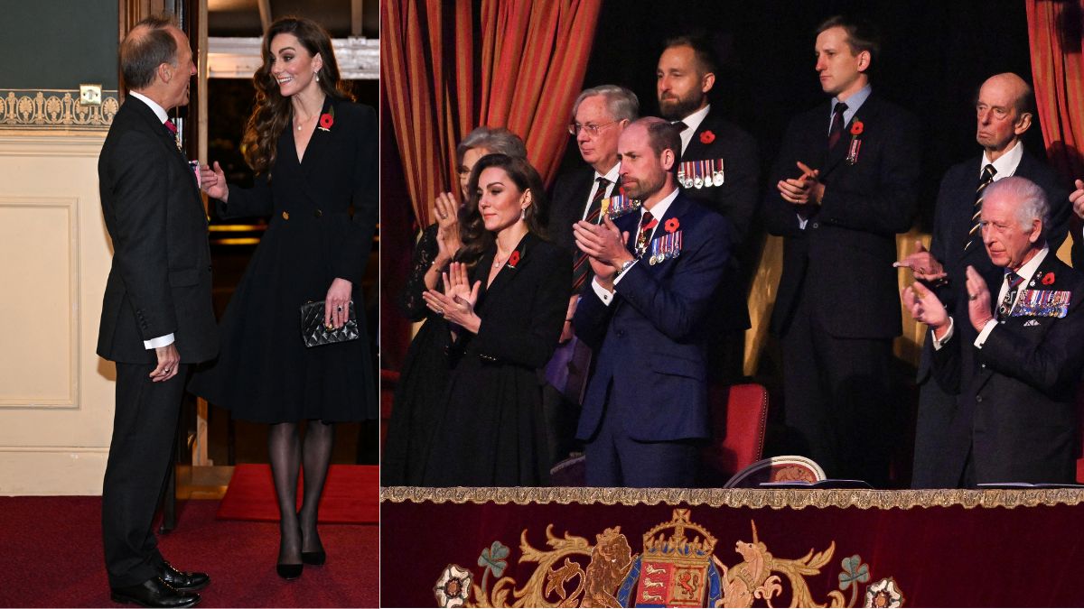 Visuals of Kate Middleton at the Remembrance event | AFP