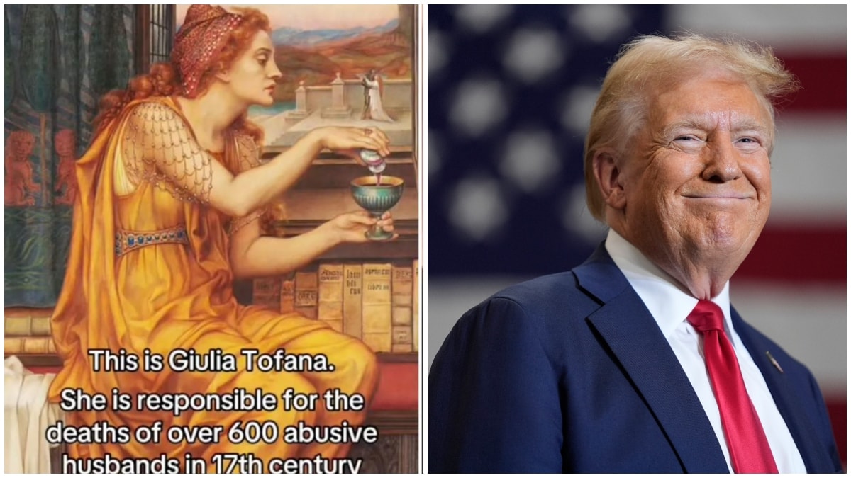 It is justifiable to lace the cups of men who voted for Donald Trump, social media videos romanticizing Italian mass-murderer Giulia's 'Aqua Tofana' claims 