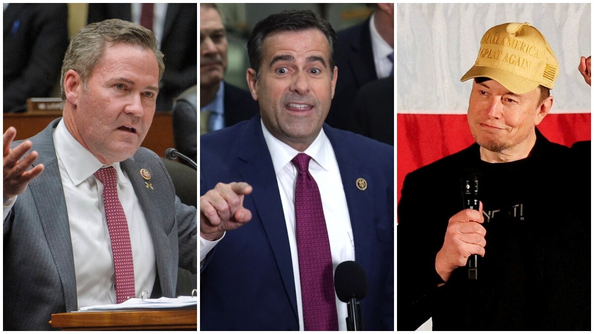 From Left: Mike Waltz, Elon Musk and John Ratcliffe | Agencies