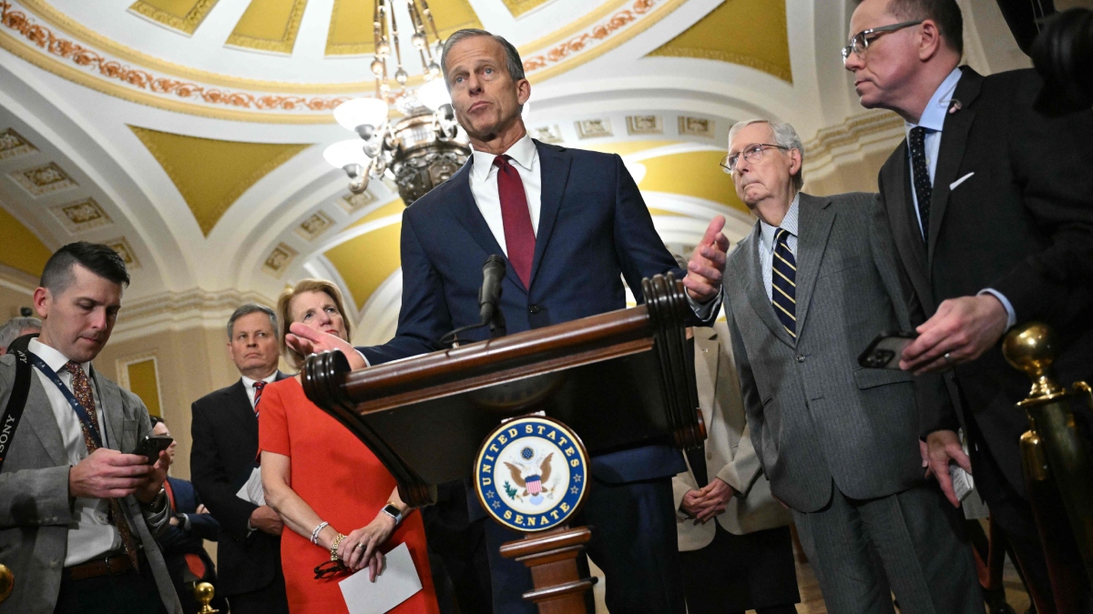 How many votes did John Thune of South Dakota get to be elected Senate majority leader? Here are