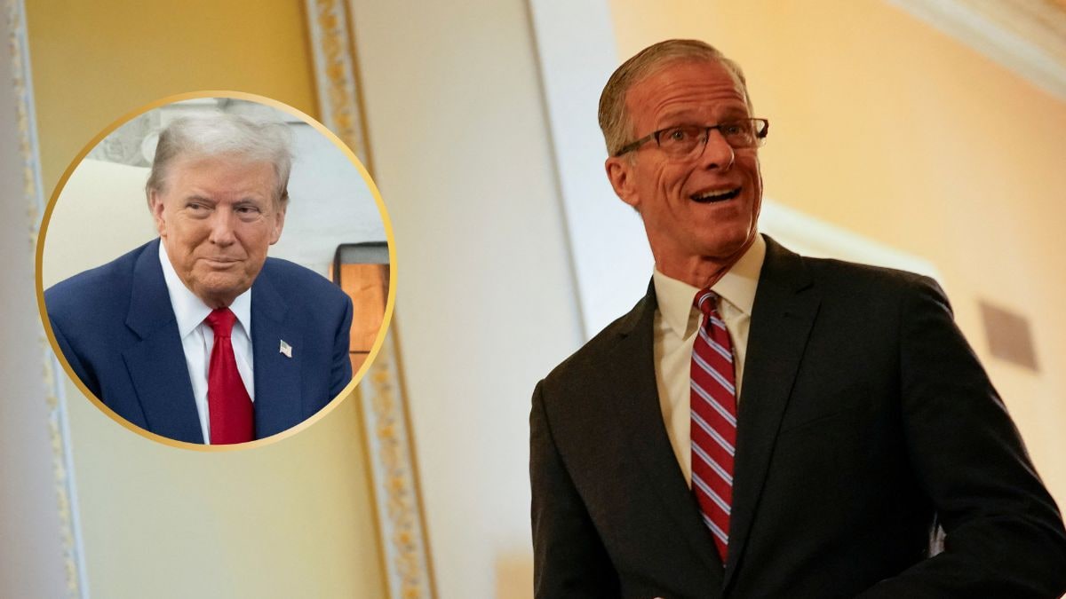 Donald Trump and John Thune | Reuters, AFP