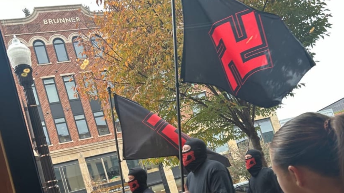 United States viral video: Ohio's Columbus city witnessed a neo-Nazi march in broad daylight; the participants shouted abuses at people of colour, kicking up a social media storm