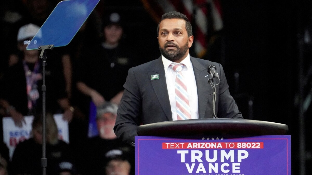 Kash Patel campaigning for Donald Trump at a rally in Prescott Valley, Arizona | Reuters 