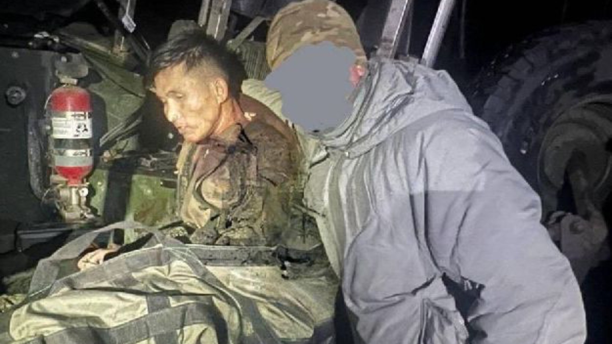 An image doing rounds on Telegram claiming to be that of a North Korean PoW in Ukraine, who later died | X An image doing rounds on Telegram claiming to be that of a North Korean PoW in Ukraine, who later died | X