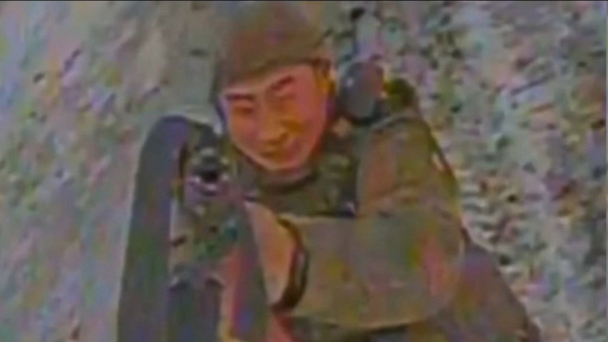 A screengrab from a video released by Ukraine that showed a North Korean soldier seconds before being killed by one of its attack drones | X A screengrab from a video released by Ukraine that showed a North Korean soldier seconds before being killed by one of its attack drones | X