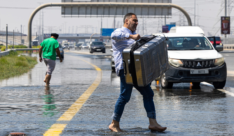 UAE rains flights disrupted