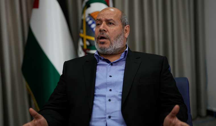 Khalil al-Hayya, a high-ranking Hamas official, speaks during an interview with The Associated Press in Istanbul | AP