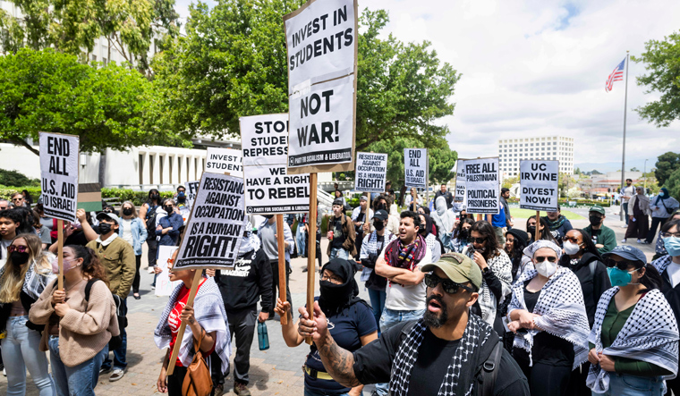Pro-Gaza protests in US campuses