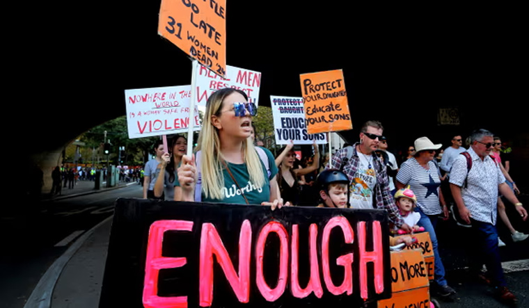 Australia violence against women protest