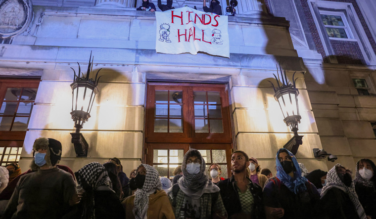 Columbia protesters Hamilton Hall