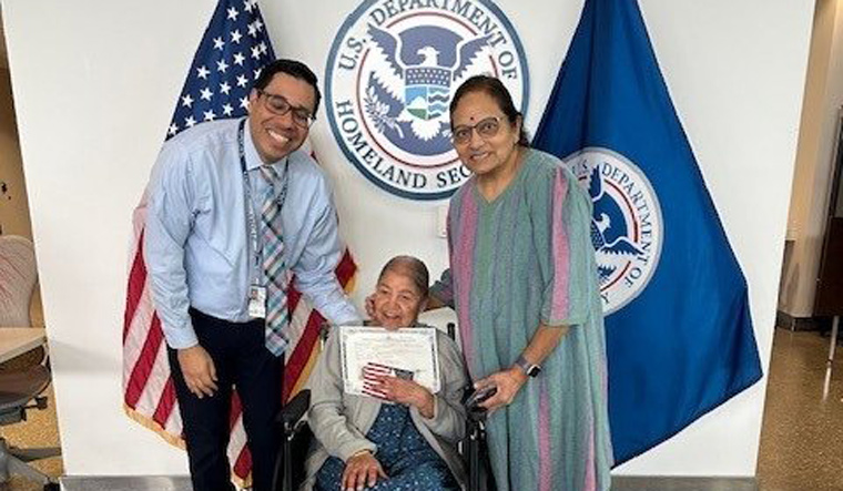 99 year old Indian gets us citizenship