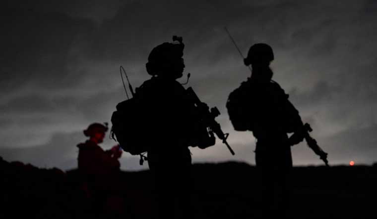 Israeli soldiers dismantling a tunnel in the area of Beit Hanun in the northern Gaza Strip | AFP 