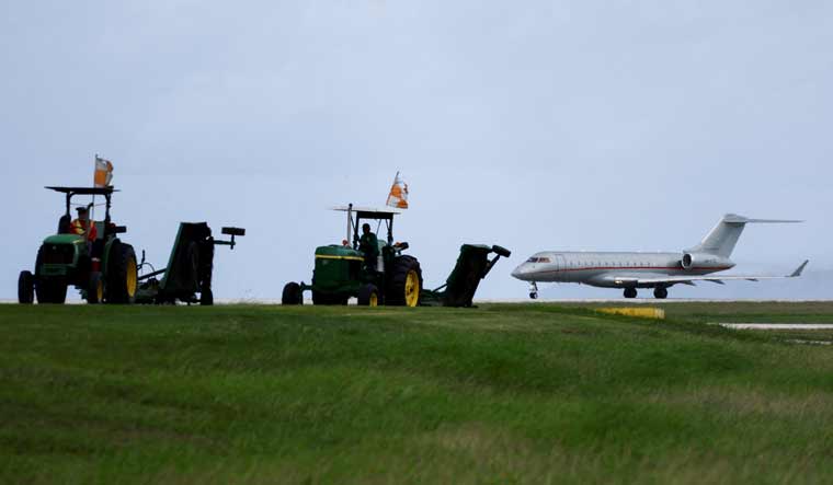 A plane carrying WikiLeaks founder Julian Assange takes off from Saipan, Mariana Islands | Reuters